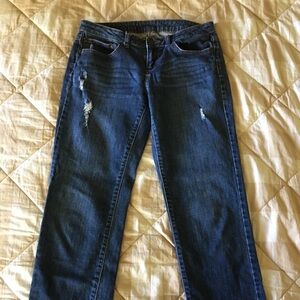 Jennifer Lopez Straight Leg Short Jeans